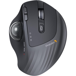 PROTOARC Wireless Trackball Mouse, Em01 Nl Ergonomic Bluetooth Rollerball Thumb Mouse Rechargeable Mouse, Adjustable Angle & 3 Device Connection