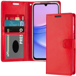 XCRS Flip Wallet Cover, Pouch Series With Card Slot, Lanyard, Stand Case for Samsung Galaxy A16 (2024)