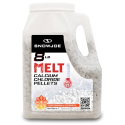 SNOW JOE Melt Calcium Chloride Pellets Ice Melter Ice And Snow Melt, 8 Lb In White