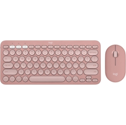 LOGITECH Pebble 2 Bluetooth Optical Ergonomic Keyboard & Mouse Combo - In Pink