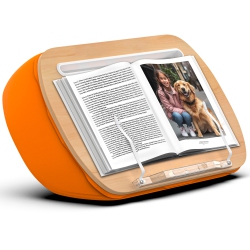 SHOPPINGALL Lap Desk Beanbag Book Holder Cushion Pillow Stand - Sa-Ldb (Orange)