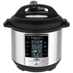 INSTANT POT Max 6 Quart Pressure Cooker In Silver