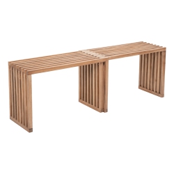 RUG BRANCH Riviera Extendable Bench (Set Of 2) Natural