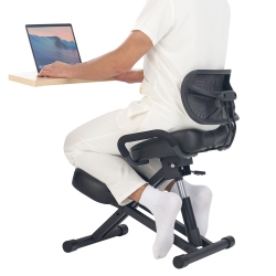 MASTER MASSAGE Ergonomic Kneeling Chair \w Back Support for Office -Posture Chair \w Angled Seat And Backrest for Home And Office-Posture Correction