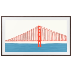 SAMSUNG - 75" Frame Bezel for The Frame Tv (2021) - In Brown