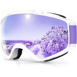 PETGINHOME - Otg Ski Goggles, Over Glasses Snow/snowboard Goggles for Men Women Youth