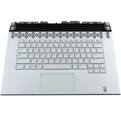 DELL Refurbished (Good) Alienware M17 R3 Keyboard W/ Palmrest Okp6D In White