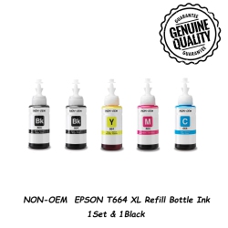 BESTONER Refill Ink Bottles Replacement for Epson 664 T664 Expression Et-2500 Et-2550 Et-2600 Et-2650 Et-3600 Workforce Et-16500 Et-4500 Et-4550 (5Pk)