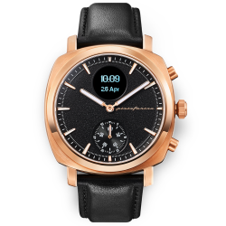 PININFARINA Senso Hybrid 44MM Smartwatch - Analogue Watch With Digital Display, Tracks Heart Rate, Steps, Calories, Sleep, Fitness - Sunburst Rose