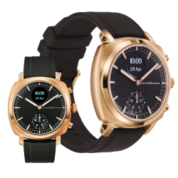 PININFARINA Senso Sport 44MM Smartwatch - Analogue Watch With Digital Display, Tracks Heart Rate, Steps, Calories, Sleep, Fitness - Sunburst Rose