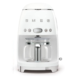 SMEG - 50's Style Programmable Drip Coffee Maker - 10-Cup Dcf02Whus - In White