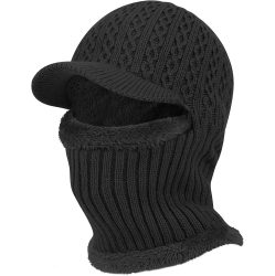 PETGINHOME - Thermal Cycling Ski Beanie Hat With Neck Warmer, Winter Balaclava for Men &women In Multicolor