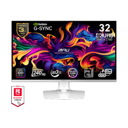 MSI 32" 3840 X 2160 (Uhd) 240Hz 0.03Ms (Gtg) Qd-Oled Gaming Monitor Tilt Swivel Height Pivot Adjustable (Mpg 321Urxw Qd-Oled)