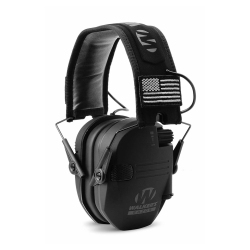 WALKER'S Razor Slim Shooter Electronic Hearing Protection Earmuff Patriot In Black