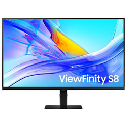 Samsung ViewFinity S8 32" 4K Ultra HD 60Hz 5ms GTG VA LED Monitor (LS32D806UANXGO) - Black