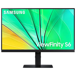 Samsung ViewFinity S6 27" QHD 100Hz 5ms GTG IPS LED Monitor (LS27D606UANXGO) - Black