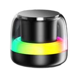 MYACUC Bluetooth Speaker \w Stereo Bass, Portable Speakers Bluetooth Wireless \w RGB Light, USB Charging Double Pairing Speakers for Travel Party Home