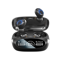 MYACUC Wireless Bluetooth Headsets In-Ear Headphone Noise Reduction Music Earphones Sports Earbuds-Black