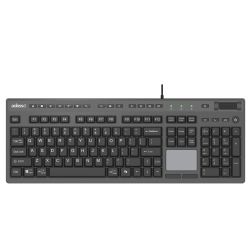 ADESSO Easytouch 445 Keyboard With Copilot Hotkey, Built-In Touchpad, Scroll Wheel, Multimedia & Internet Hotkeys for Windows/mac/android (Akb-445Ub)