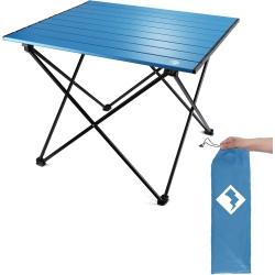 PETGINHOME Folding Portable Camping Table, Ultralight Aluminum Compact Side Table, Foldable Lightweight Table With Carry Bag for Picnic, Beach