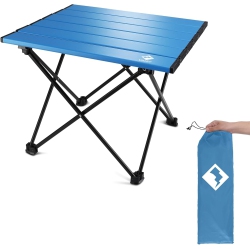 PETGINHOME Folding Portable Camping Table, Ultralight Aluminum Compact Side Table, Foldable Lightweight Table With Carry Bag for Picnic, Beach