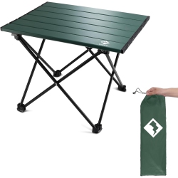 PETGINHOME Folding Portable Camping Table, Ultralight Aluminum Compact Side Table, Foldable Lightweight Table With Carry Bag for Picnic, Beach