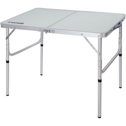 PETGINHOME 3 Feet Folding Table, Foldable Table Adjustable Height, Lightweight Portable Aluminum Camping Table, 2 Heights, 91D X 60W X 71H Cm