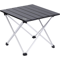 PETGINHOME Camping Folding Table, Lightweight Aluminum Compact Outdoor Side Table for Camping Picnic Hiking Bbq, Large