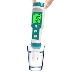 MYACUC Water Salinity Tester Ph/tds/ec/salt/s.g/orp/temp Tester Salt Water Tester for Pools Drinking Water Aquariums-Green