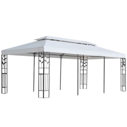 VIDAXL Gazebo 3X6 M In White