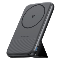 INIU Qi2 Magnetic Power Bank, Ultra Compact 10000Mah 30W Portable Charger With Foldable Stand for Iphone 15/14/13/12 Series