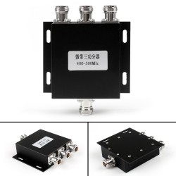 TOPTENG 1PC Uhf 3 Way Antenna Power Splitter 400-500Mhz Radio Repeater Power Diveder