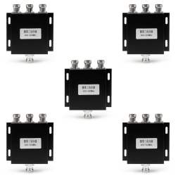 TOPTENG 5PCs Uhf 3 Way Antenna Power Splitter 400-500Mhz Radio Repeater Power Diveder