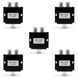 TOPTENG 5PCs Uhf 2 Way Antenna Power Splitter 400-500Mhz Radio Repeater Power Diveder