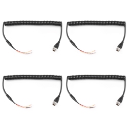 TOPTENG 4PCs Mic Microphone Cable Line for Icom Radio M710 M700 M700Pro to Hm-180 Em-101