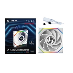 LIAN-LI Fan 12Rsllcd1W1W Uni Fan Sl 2.4Ghz Wireless 1.6" Lcd RGB Reverse Blade