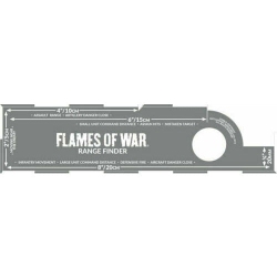 BATTLEFRONT Flames Of War Range Finder (Etched) New