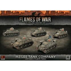 BATTLEFRONT Flames Of War Mid War Soviet M3 Lee Tank Company (X5 Plastic) New