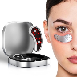 MYACUC Light Therapy Eyes Massager Under-Eye Patches, Portable Under-Eye Massager Patches for Eye Bags Dark Circles Wrinkles In Red