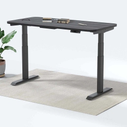 MOTIONGREY Height Adjustable German Electric Dual Motors Sit-To-Stand Computer Home Table And Office Standing Desk - Frame \w Tabletop