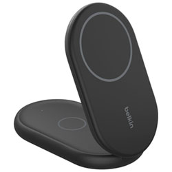 Belkin 2-in-1 15W Qi2 Wireless Foldable Charging Stand - White