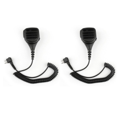 TOPTENG 2X Shoulder Speaker Mic for Motorola Radio 2 Pin Gp68 Cp150 Gp88 Cp200 Pmmn4029A