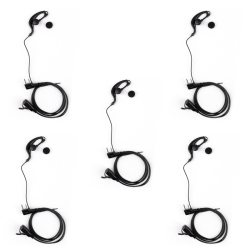 TOPTENG 5X Ear-Hook Earpiece Headset Ptt for Icom Ic-F3 Ic-F4 Ic-U12 V8 V82 F21 F26 Radio