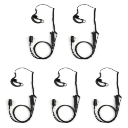 TOPTENG 5X G-Shape Ear-Hook Earpiece Headset Ptt Mic for Sepura Stp8000 Walkie Talkie
