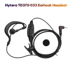 TOPTENG Hytera Td370-033 Earhook Headset for Hytera Td350 Td360 Td370 Bd300 Bd350 Pnc370