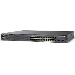 CISCO Refurbished Good Ws-C2960X-24Ps-L 24-Port Poe+ Gigabit Switch 370W Power Enterprise-Grade Networking