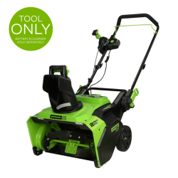 GREENWORKS 60V 22-Inch Cordless Snow Blower Thrower, Led Lights&180° Adjustable Chute, 25Ft Throw Distance, Electric Snow Removal Tool for Driveway