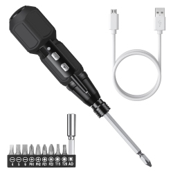 MYACUC Electric Screwdriver Cordless, Rechargeable Electric Screwdriver Set With Led Lights, Charging Cable, for Phones, Toys, PC
