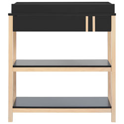 Dream On Me Soho Changing Table with Drawer - Matte Black Vintage