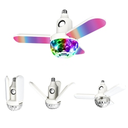 MYACUC Bluetooth Light Bulbs Party Speaker, Color Changing Light Bulb 50W Wireless Lights Rotating E27 Screw Base for Bedroom And Christmas Party